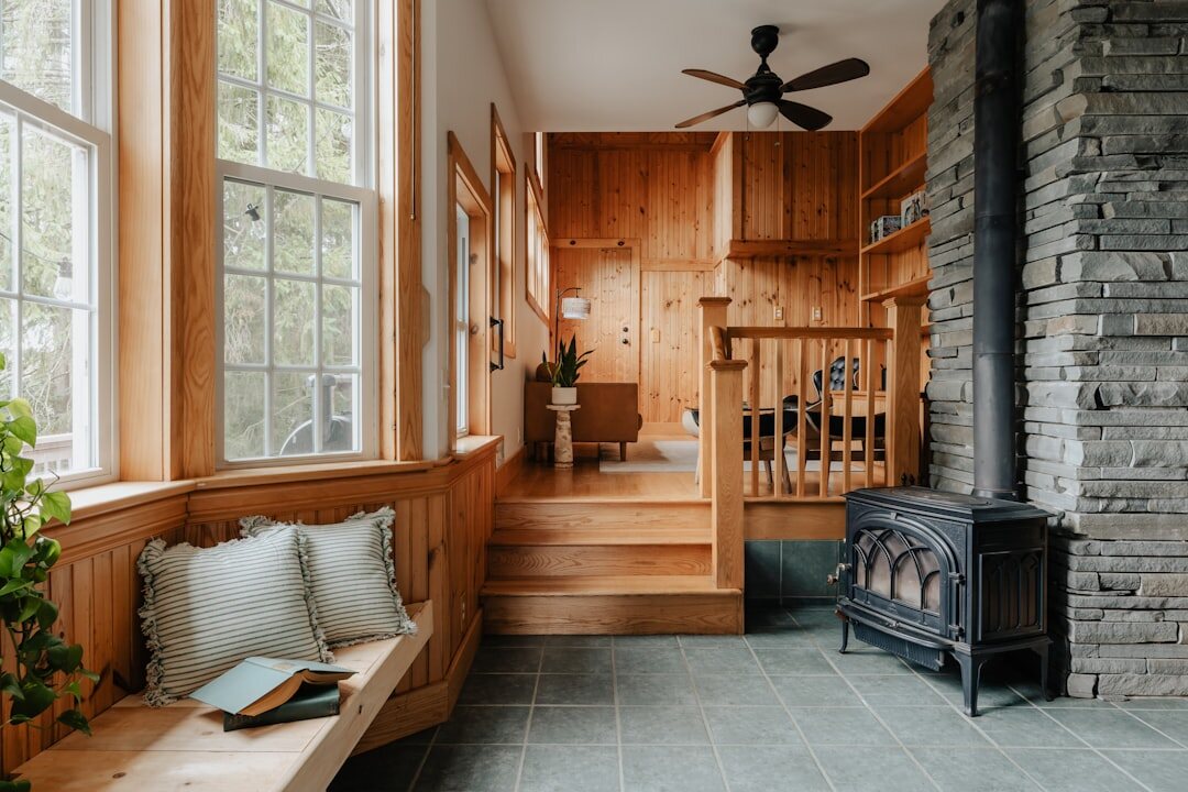 cozy reading nook with books